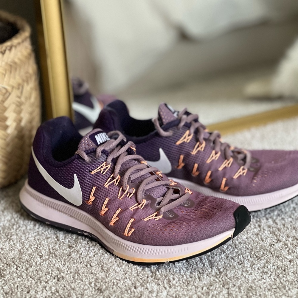 Nike air zoom pegasus women’s shoes size9.5 26.5cm purple running shoes
